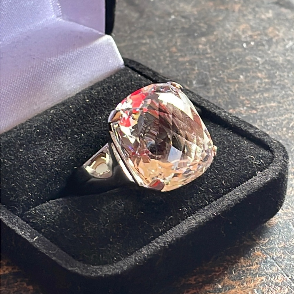 Swarovski ring retired. Sterling silver size 7